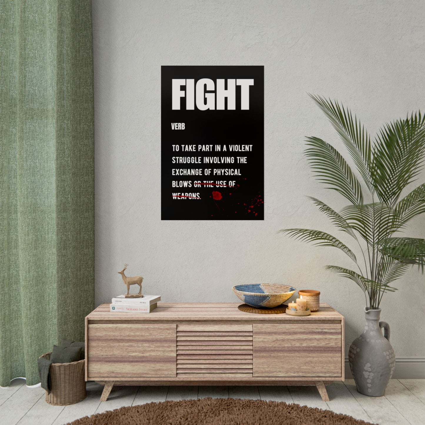 Fight - Definition 24" x 36" (Vertical) Rolled Poster